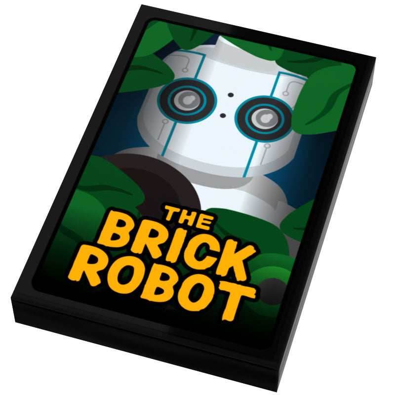 The Brick Robot Movie Cover (2x3 Tile) - B3 Customs - 