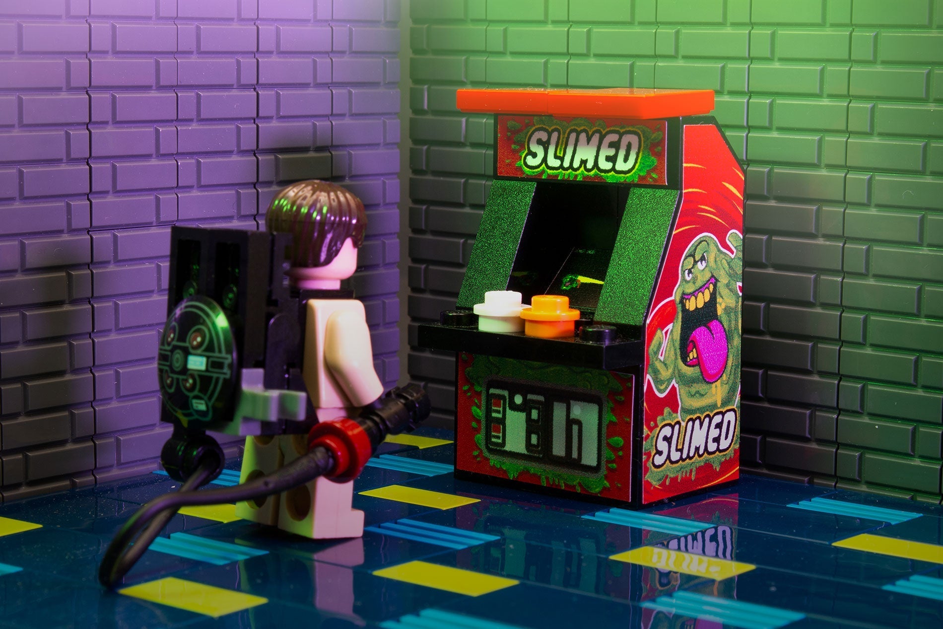 Custom Slimed Arcade Machine