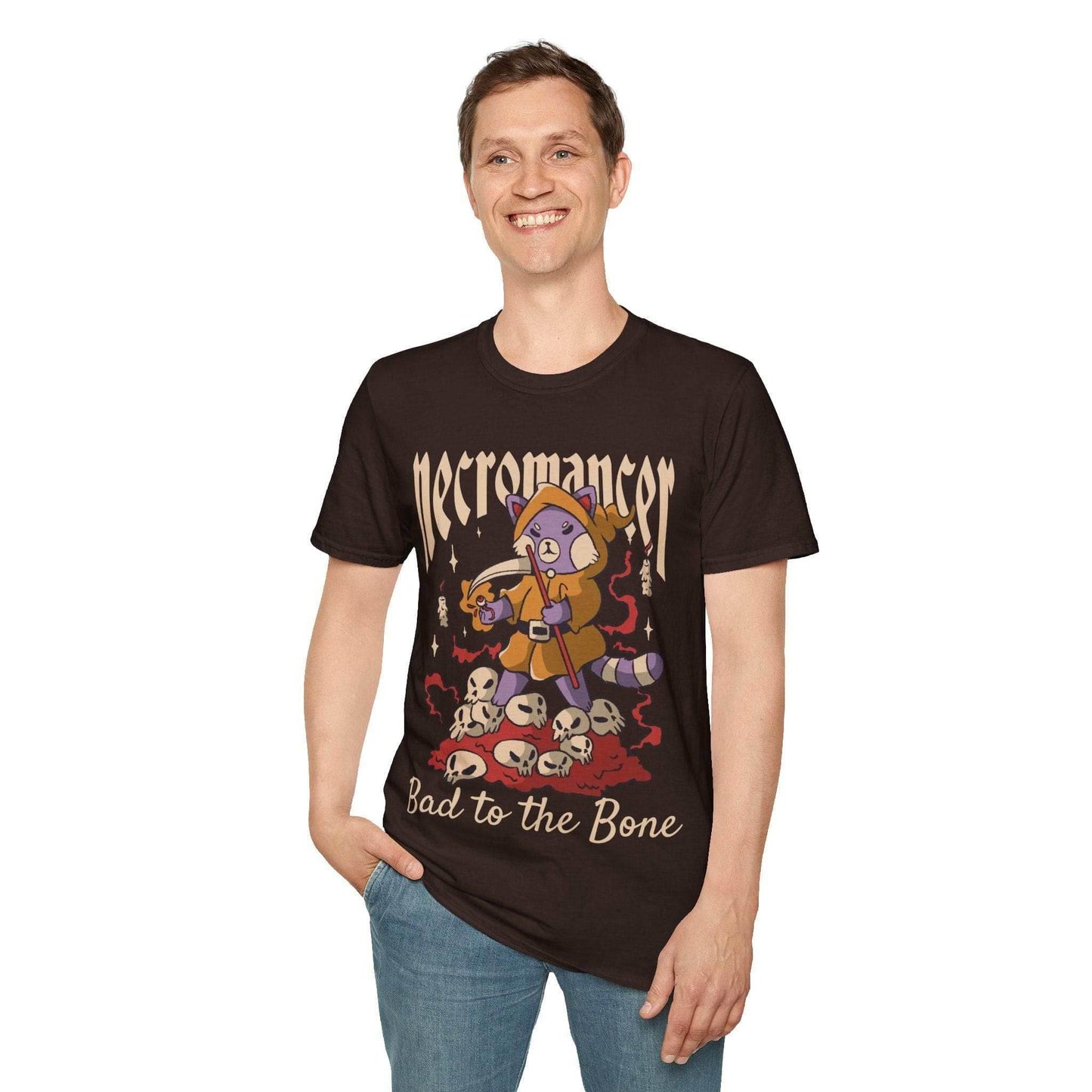 Cute Necromancer T-Shirt - Dark Chocolate / S