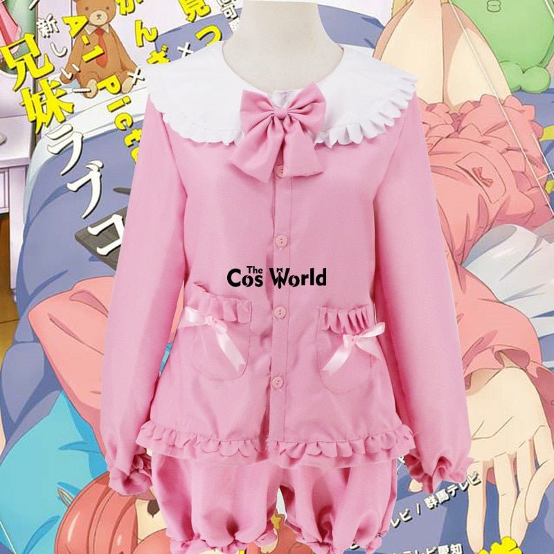 Cute Pajamas Nightgown Sleepwear Tops Pants Uniform Outfit Anime Cosplay Costumes