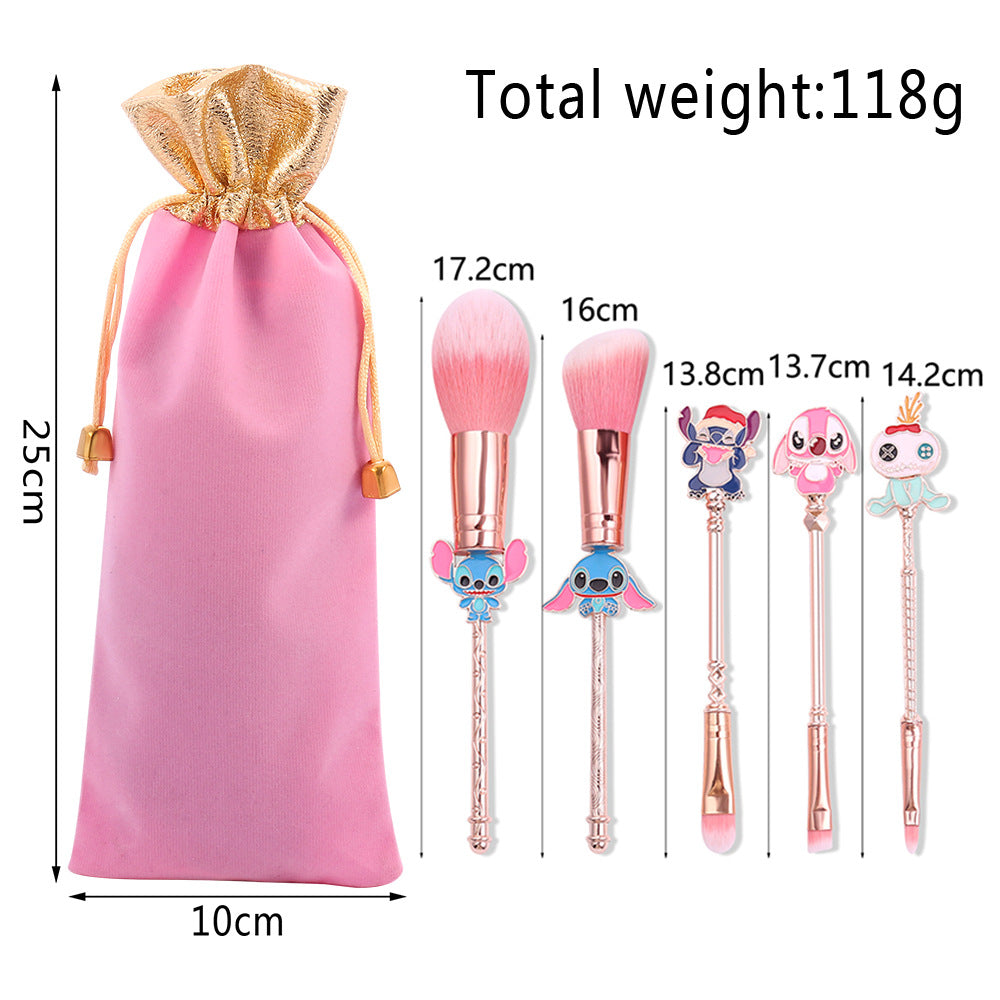 Cute Stitch Makeup Brush Stitch Doll Shaped Gifts Stitch Makeup Brush