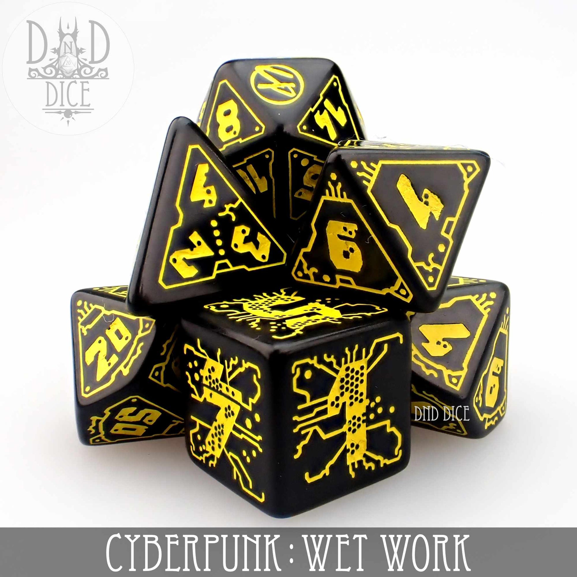 Cyberpunk Wet Work Dice Set