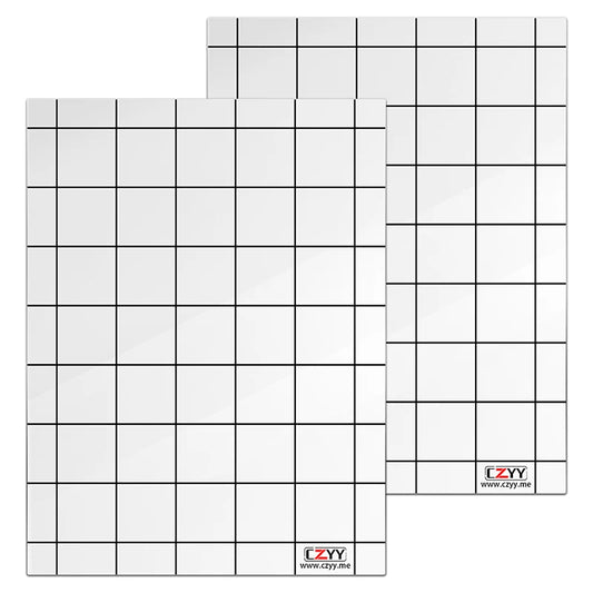 CZYY Acrylic Game Mat 1" Square Grid Overlay, 8"x11" Battle Map Board Clear & Durable