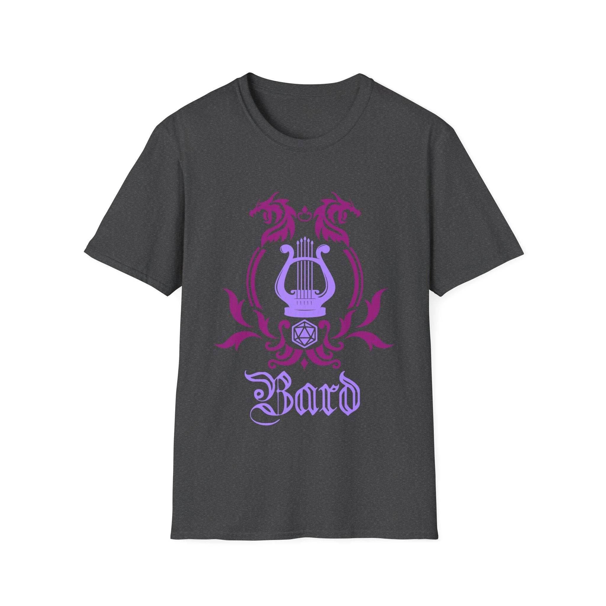 D&D Bard Class Emblem T-Shirt - Dark Heather / S