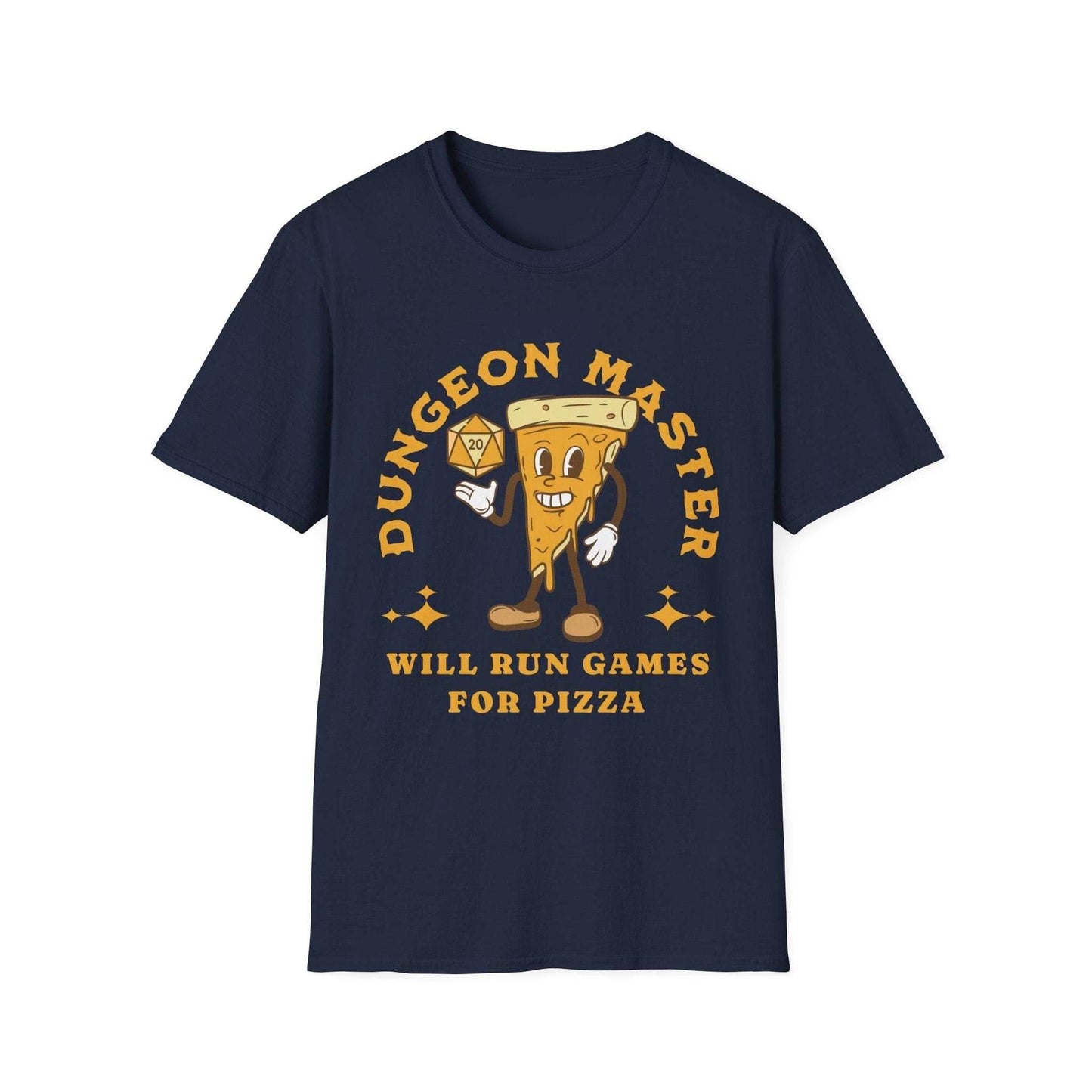 D&D Dungeon Master for Pizza T-Shirt - Navy / S