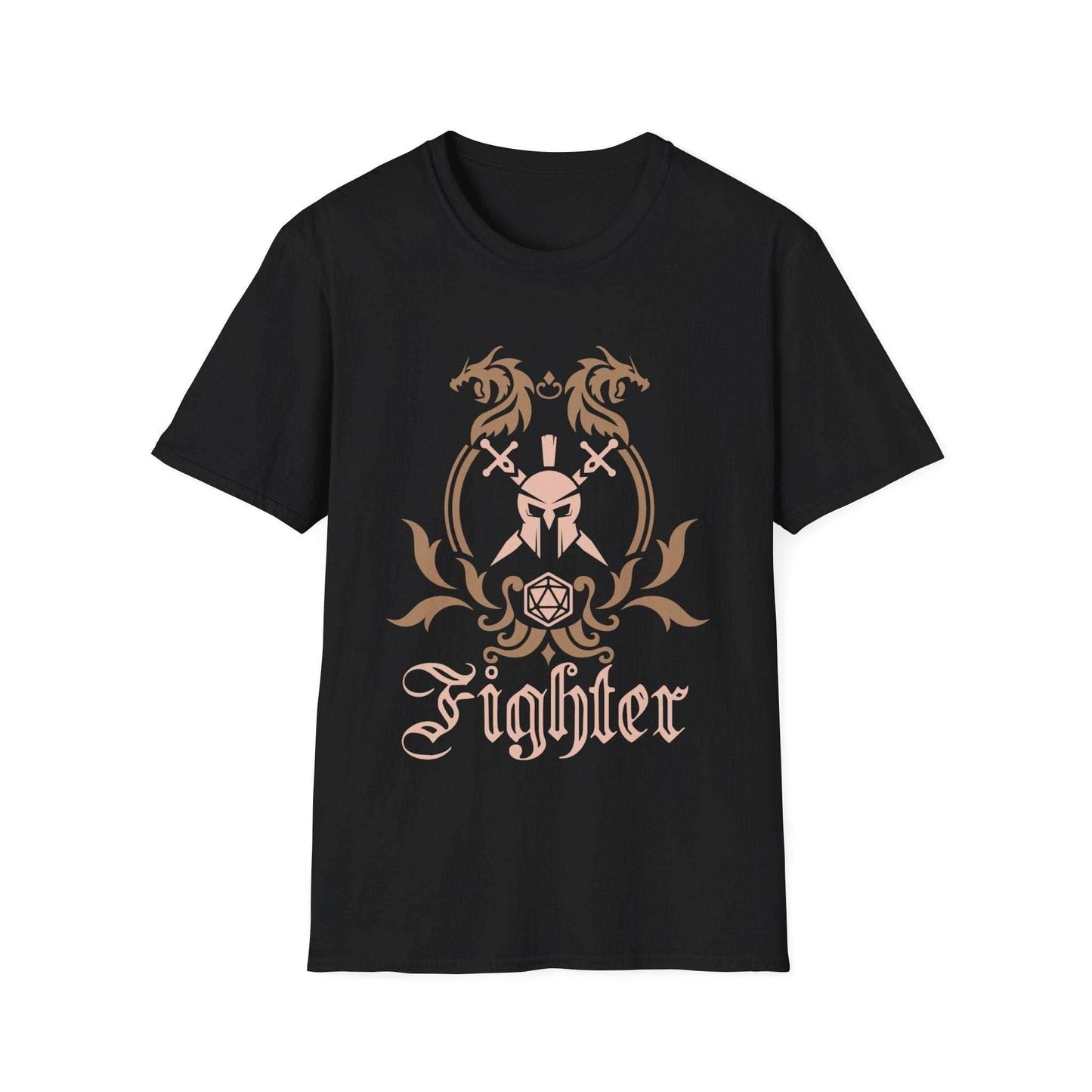 D&D Fighter Class Emblem T-Shirt - Black / S