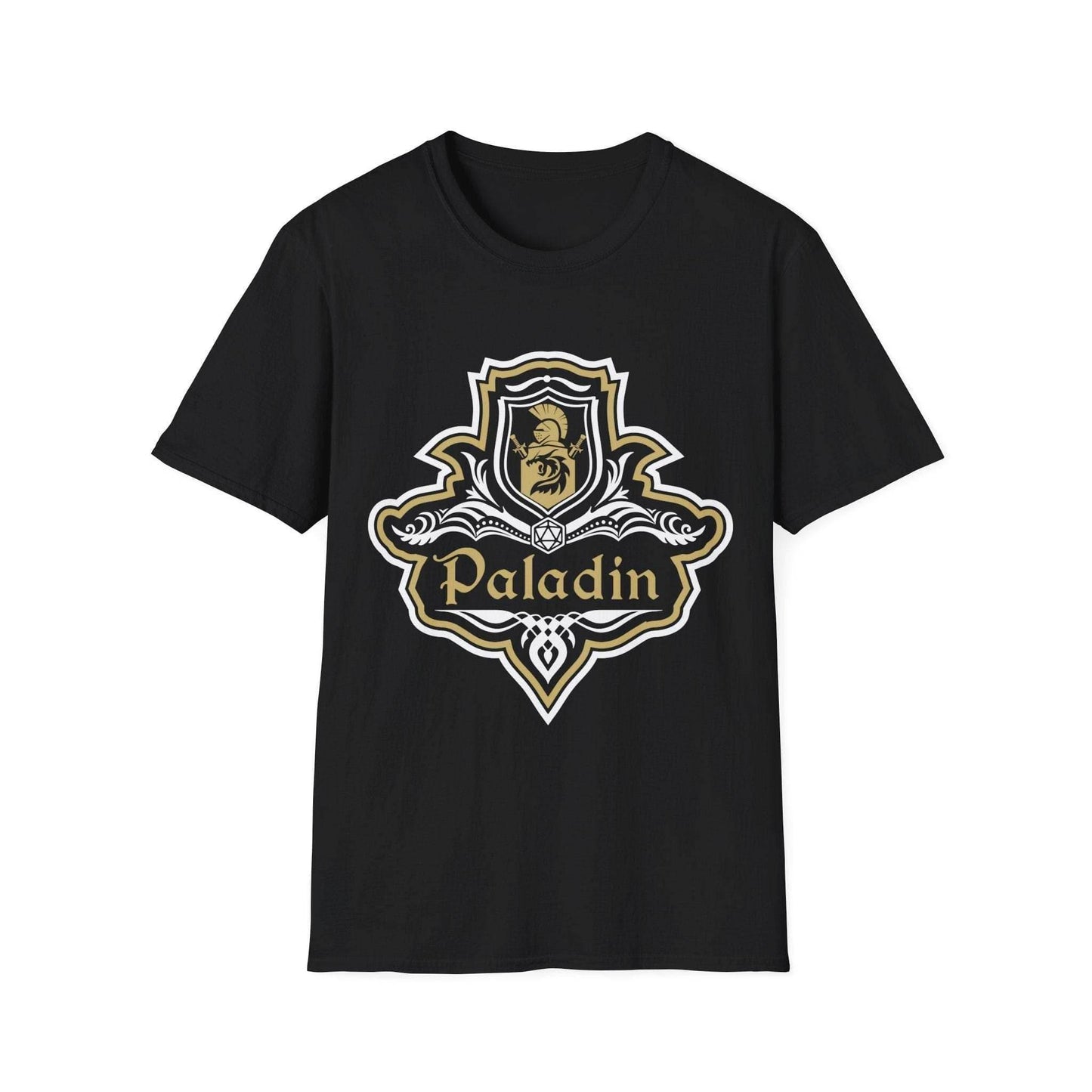 D&D Paladin Class Fancy Emblem T-Shirt - Black / S
