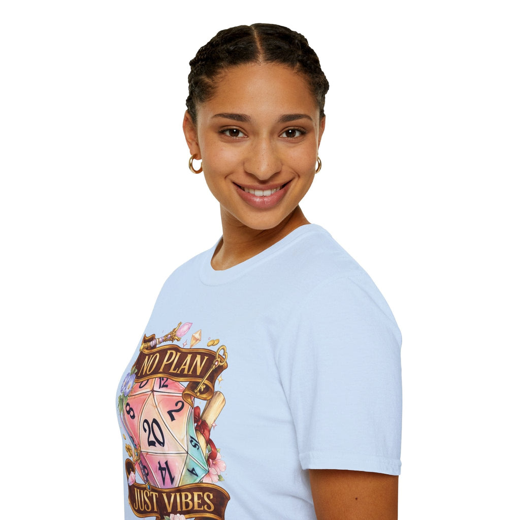 D&D Shirt No Plan Just Vibes