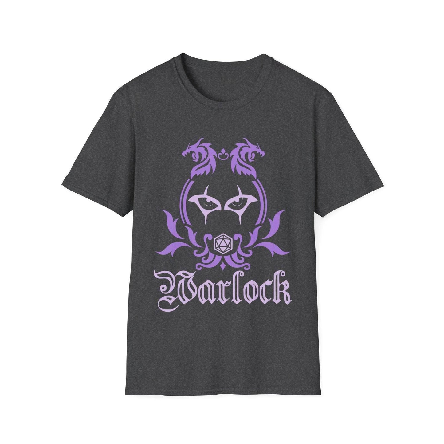 D&D Warlock Class Emblem T-Shirt - Dark Heather / S