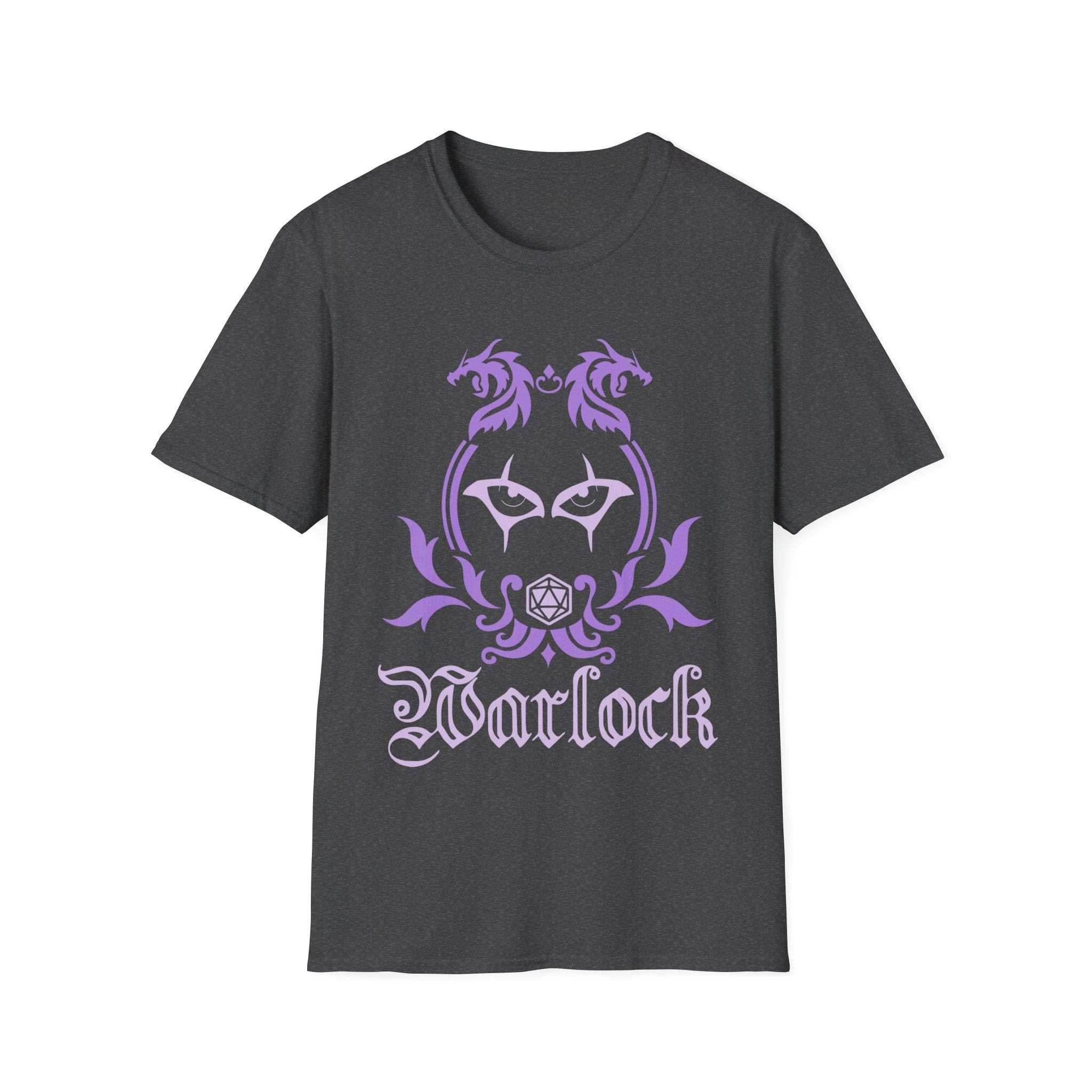 D&D Warlock Class Emblem T-Shirt - Dark Heather / S