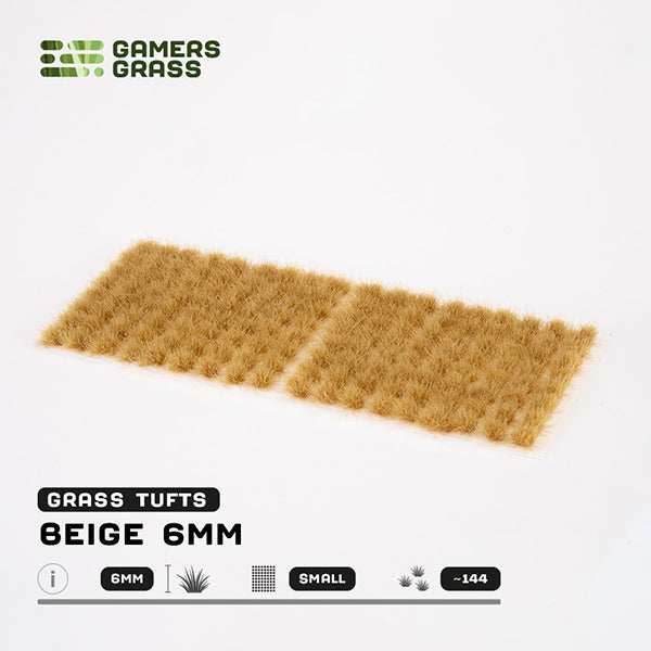 Gamers Grass Tufts: Beige 6mm- Small - 