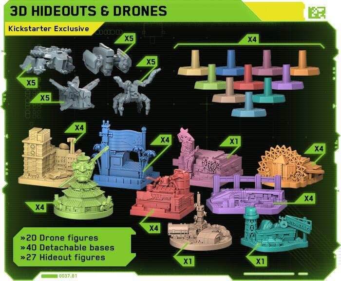 Cyberpunk 2077: Gangs of Night City - 3D Hideouts & Drones Kickstarter Exclusive Expansion - 