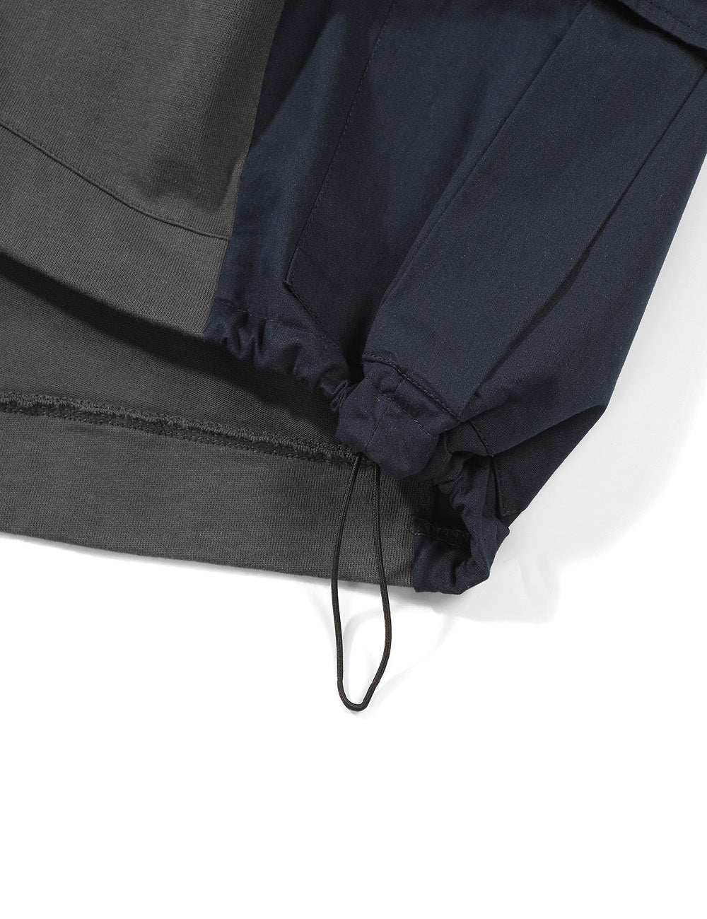 HiT38 Double Patchwork I-Tech Tee - Grey / M