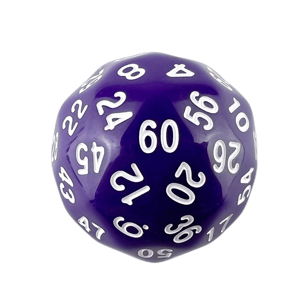 D60 Dice 1Pc Plastic Ball for Board Game Table Party Games Valentine Gift