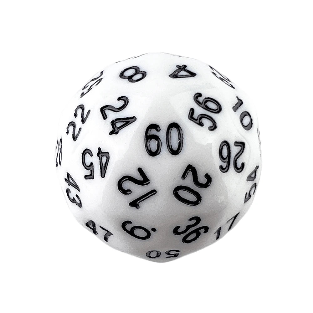 D60 Dice 1Pc Plastic Ball for Board Game Table Party Games Valentine Gift