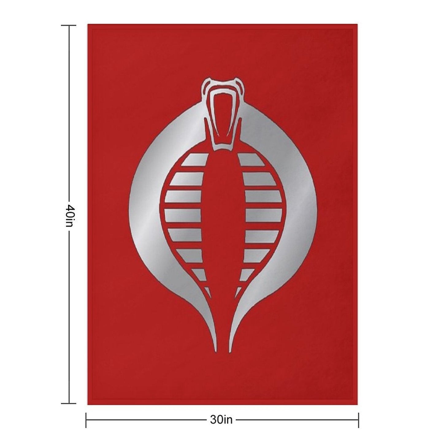 Cobra Crimson Guard Logo Throw Blanket