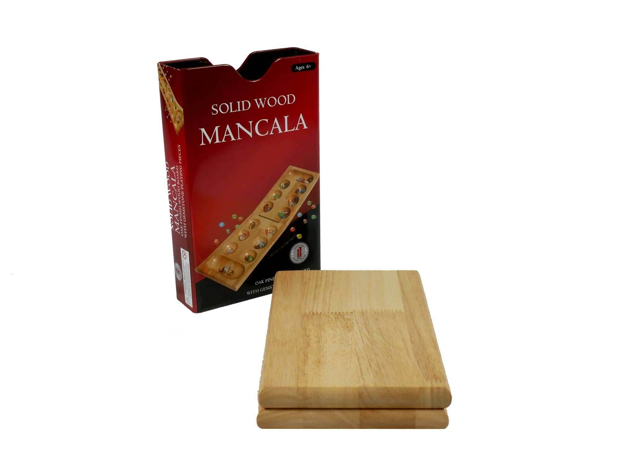 Wood Folding Mancala in Tin Case - 