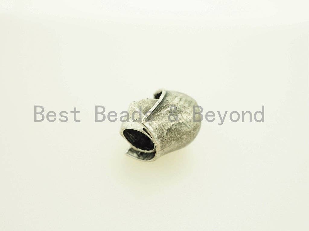 Antique Darth Vader Dark knight Soldier Helmet Beads, Knot Paracord Bracelet Keychain Making Beads, Men's Bracelet, 15x17mm, 1pc, sku#Y99