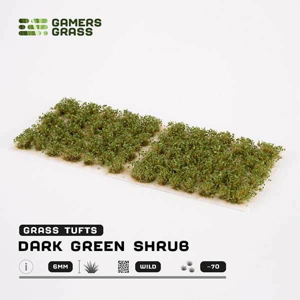 Gamers Grass Tufts: Dark Green Shrubs- Wild - 