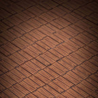 B3 Customs® Hardwood Minifig Flooring (Rough, Dark) - Custom Printed LEGO 2x2 Tile - 