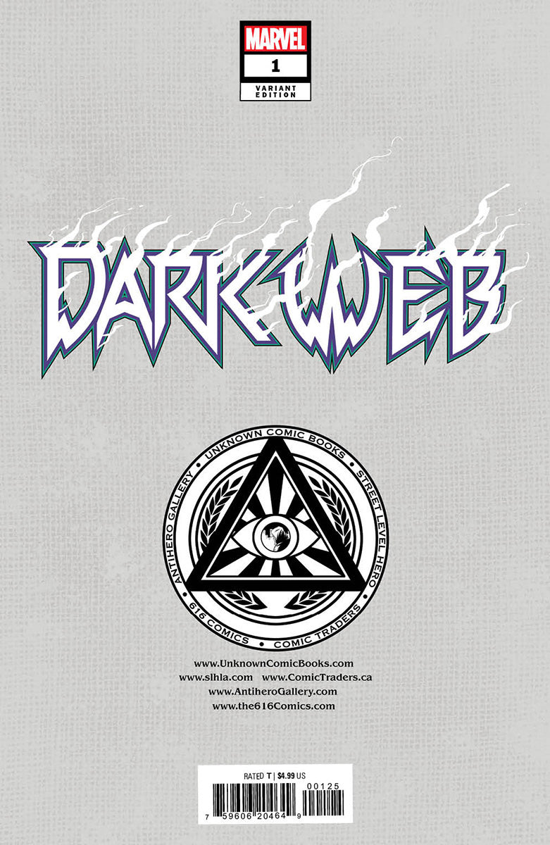 Dark Web #1 [Dwb] Unknown Comics Skan Exclusive Virgin Var (12/07/2022)