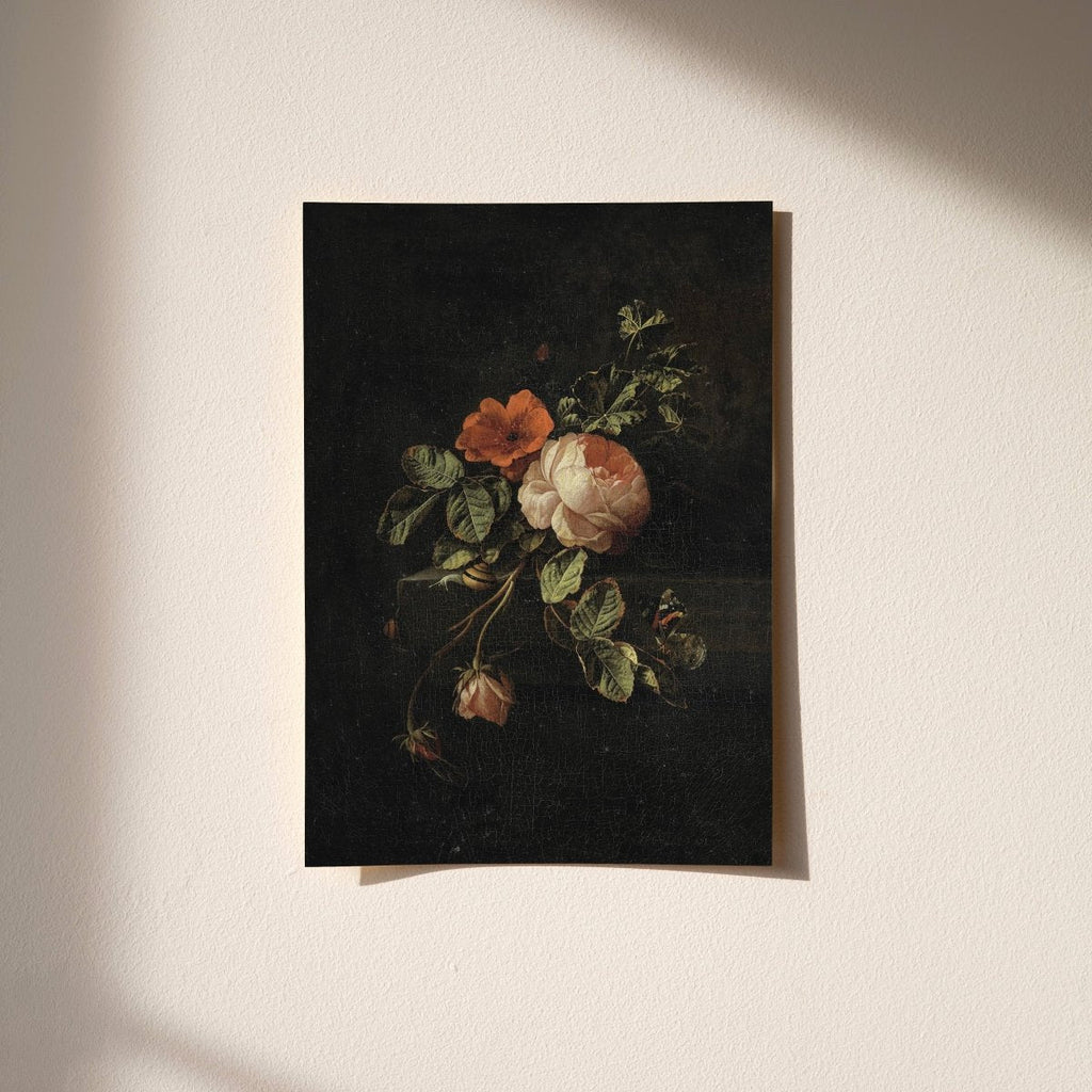“Still Life with Roses” Dutch Floral Art Print