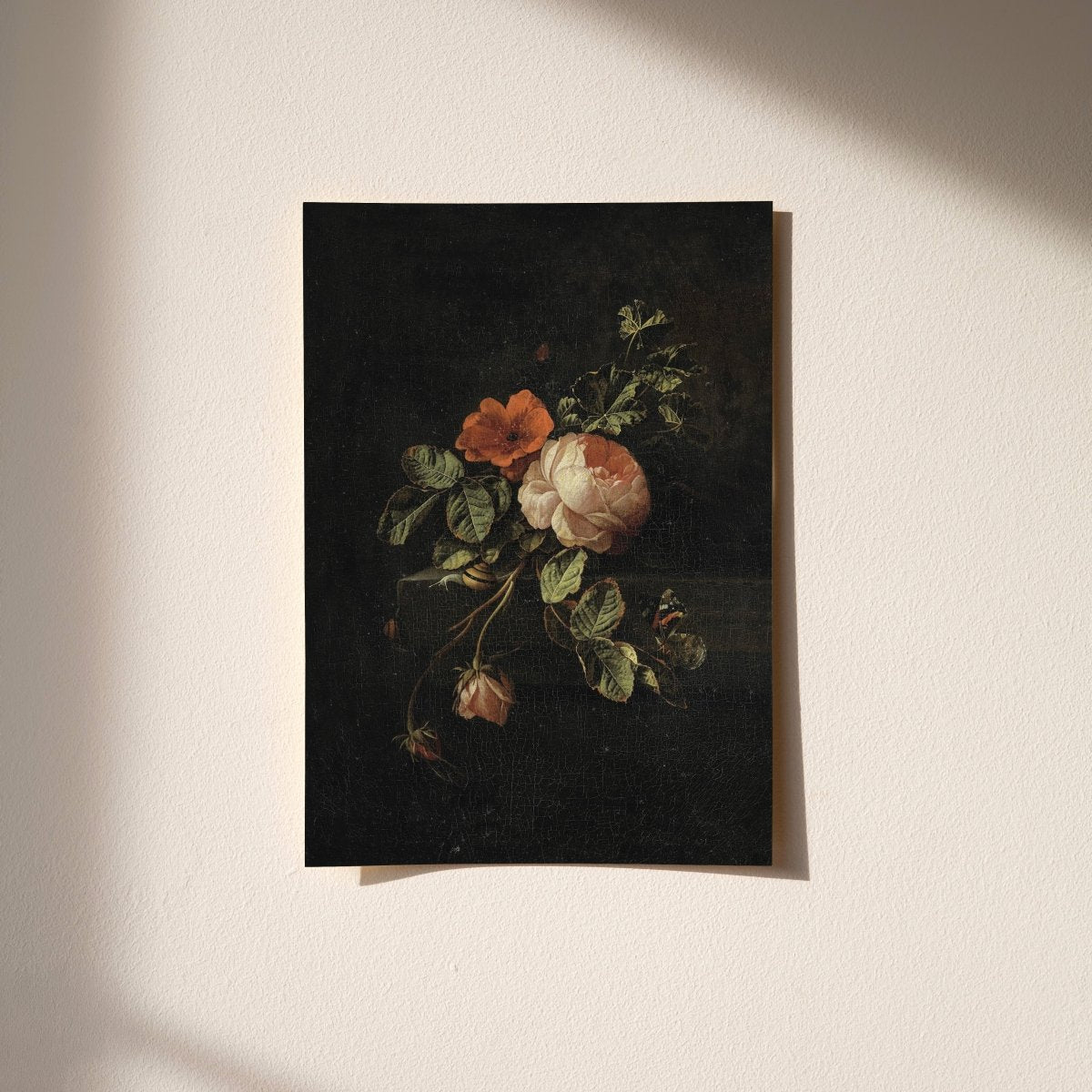 “Still Life with Roses” Dutch Floral Art Print