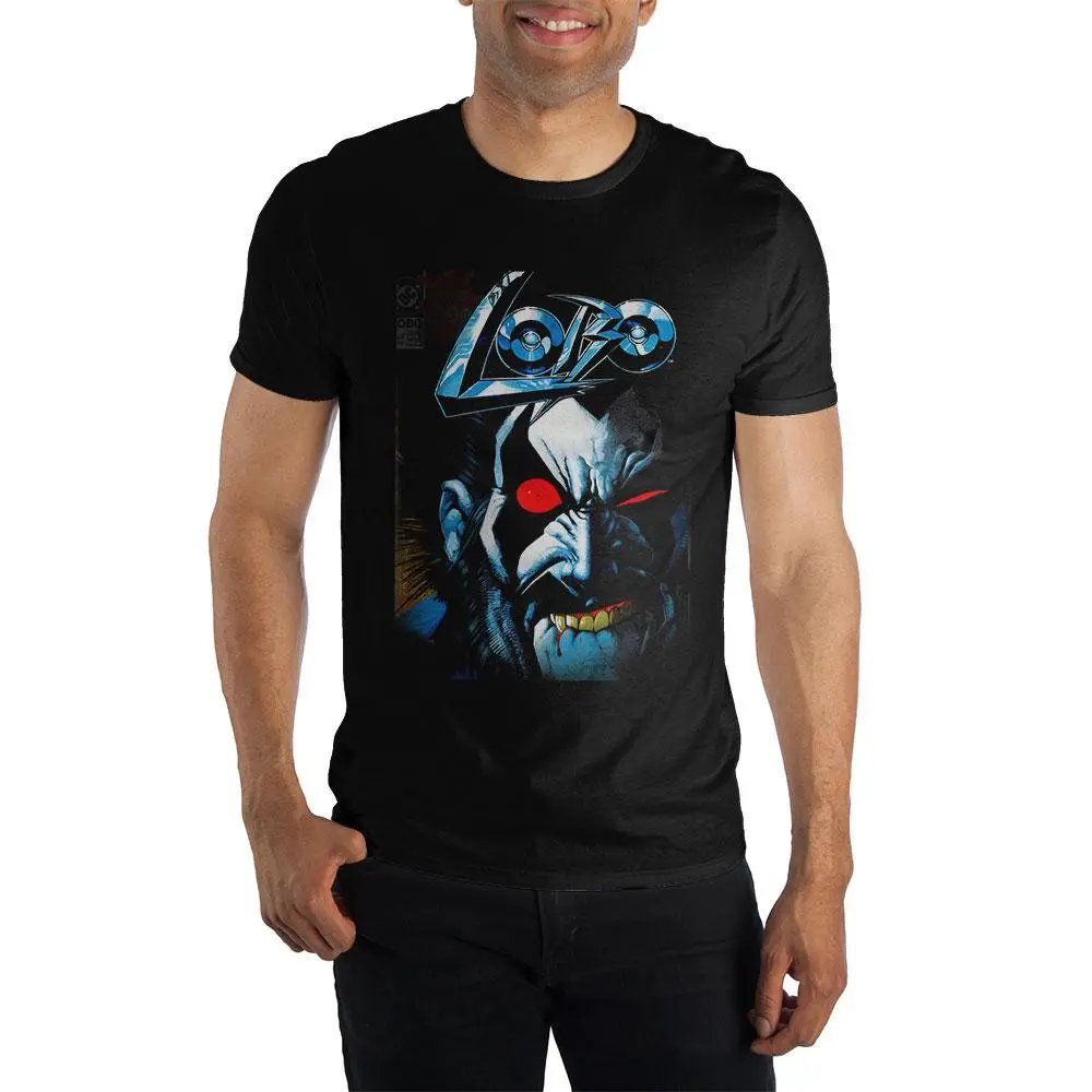 DC Comics Anti-Hero Lobo Men's Black T-Shirt