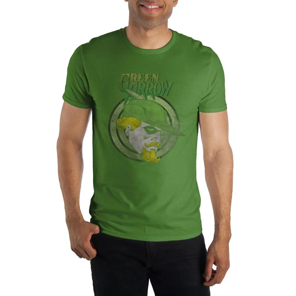 DC Comics Green Arrow Men's Green T-Shirt Tee Shirt