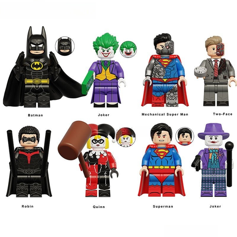 DC Superheroes Set of 8 Best New Lego Minifigures custom Toys