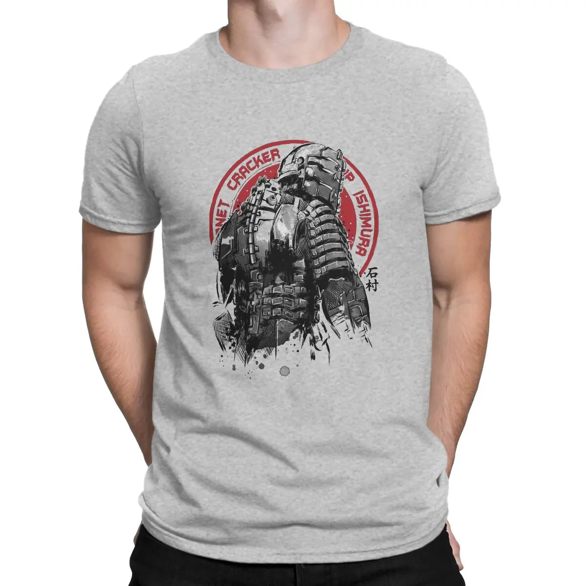 Dead Space Horror Game Man TShirt Isaac Clarke sumi e_proc Fashion T Shirt Original Sweatshirts Hipster