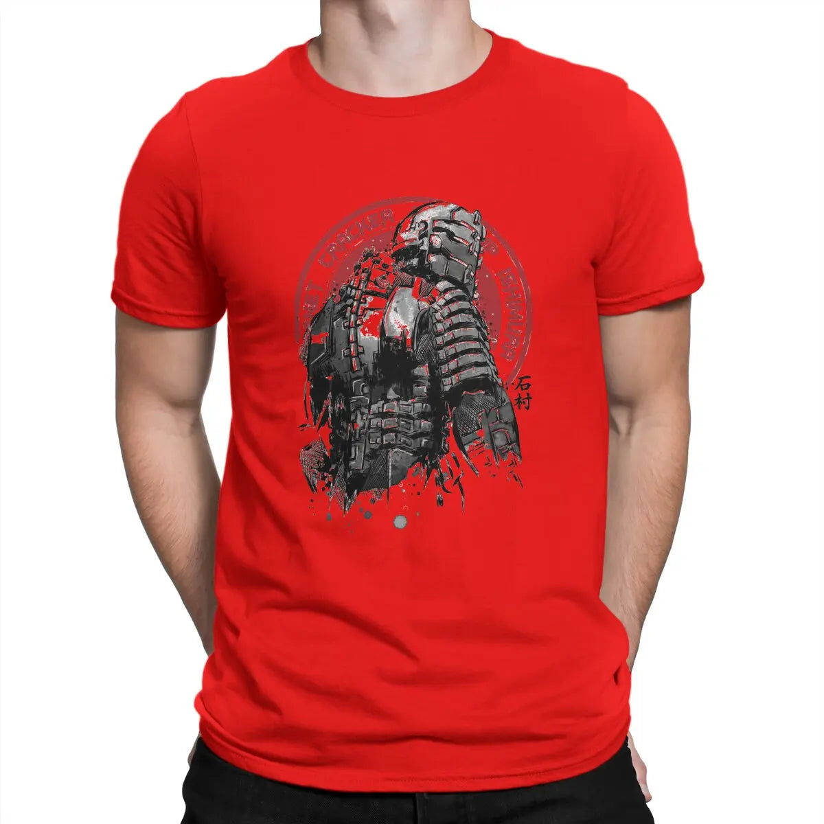 Dead Space Horror Game Man TShirt Isaac Clarke sumi e_proc Fashion T Shirt Original Sweatshirts Hipster