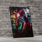 Deadpool Inspired Abstract Canvas Wall Art