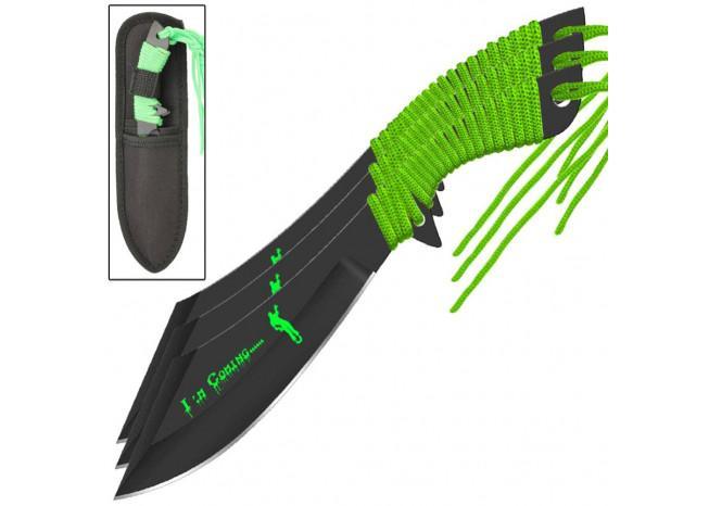 Death Hunter Scimitar Throwing Knife Set