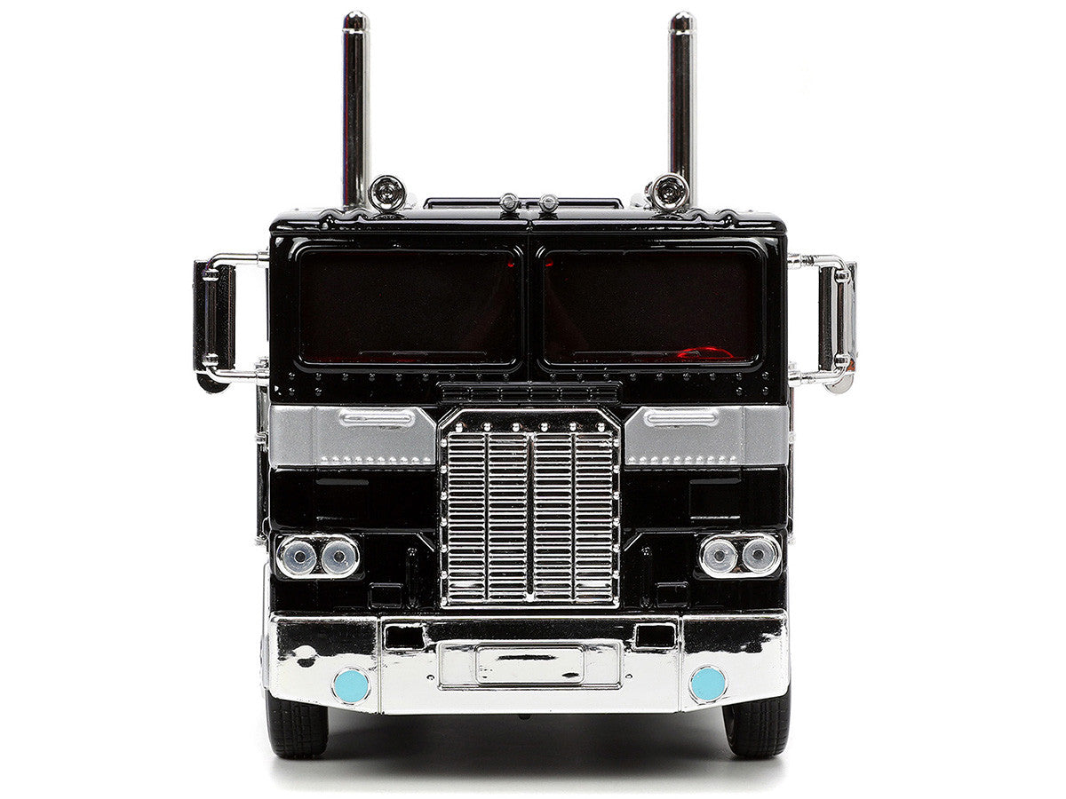 Decepticon Nemesis Prime with Robot on Chassis "Transformers" TV Series "Hollywood Rides" Series 1/24 Diecast Model by Jada