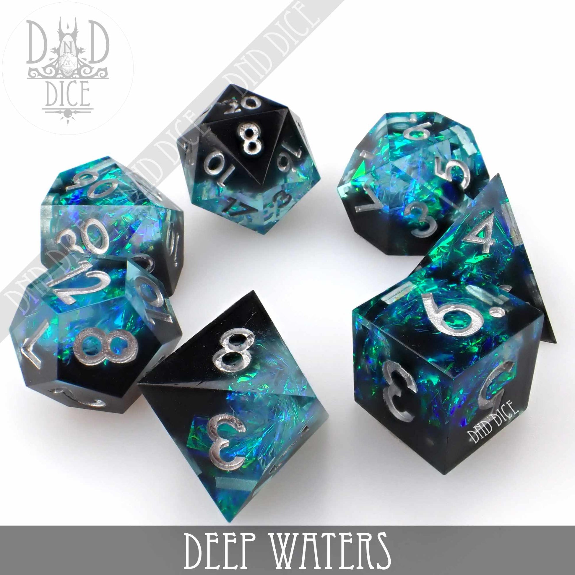 Deep Waters Handmade Dice Set