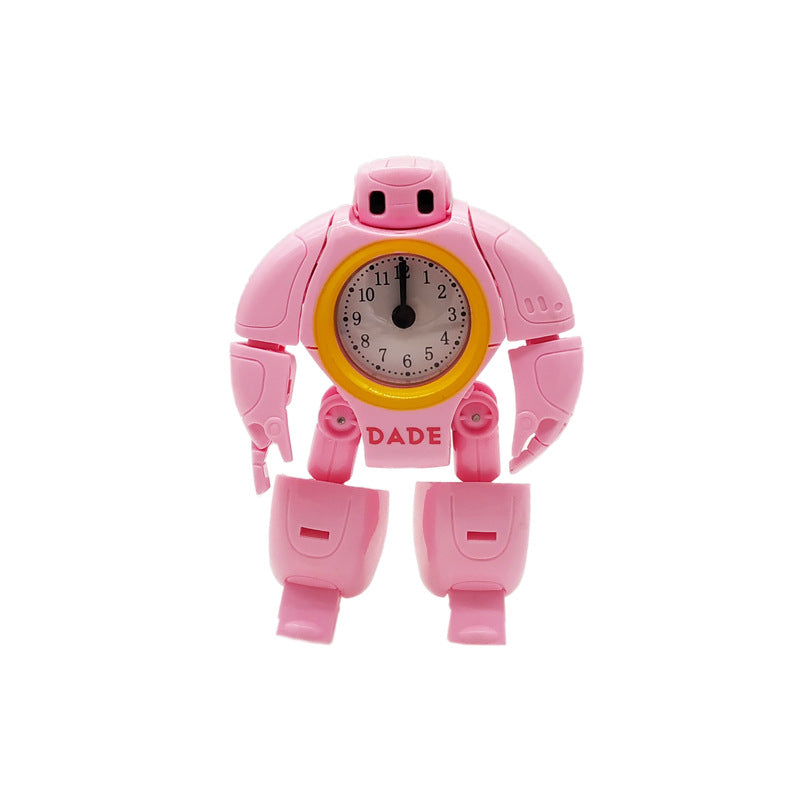 Deformation Robot Alarm Clock Creative Mini And Simple