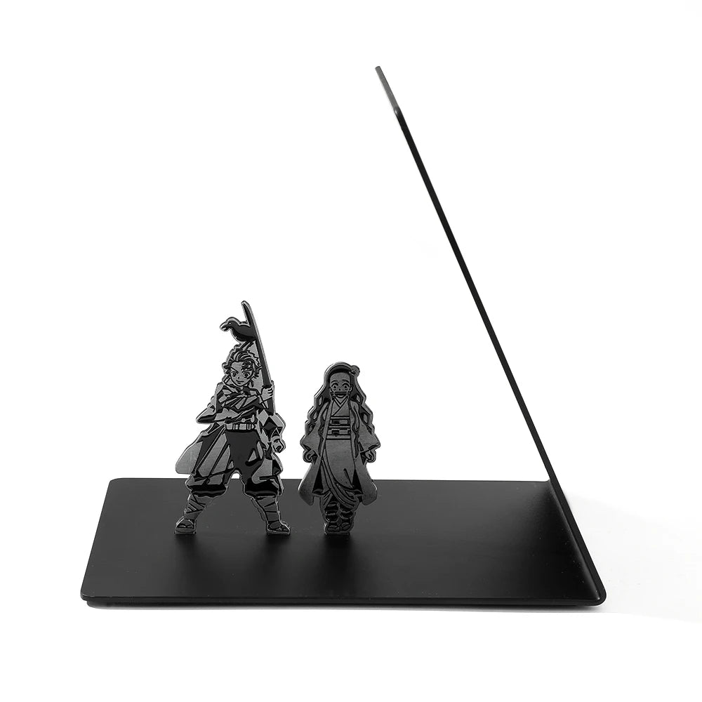 Demon Slaye Brother and Sister Book Ends for Anime Fan Collection Home Iron Bookends Gift for Book Lovers Office Desktop