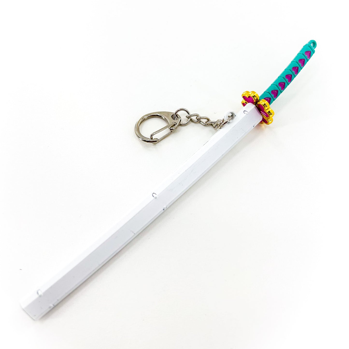 Demon Slayer Inspired Sword Keychain Kanroji Mitsuri's Miniature Replica