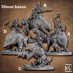 Depth Diggers with Riders (Gnome Cavalry Unit) - A / With Hat Sculpt