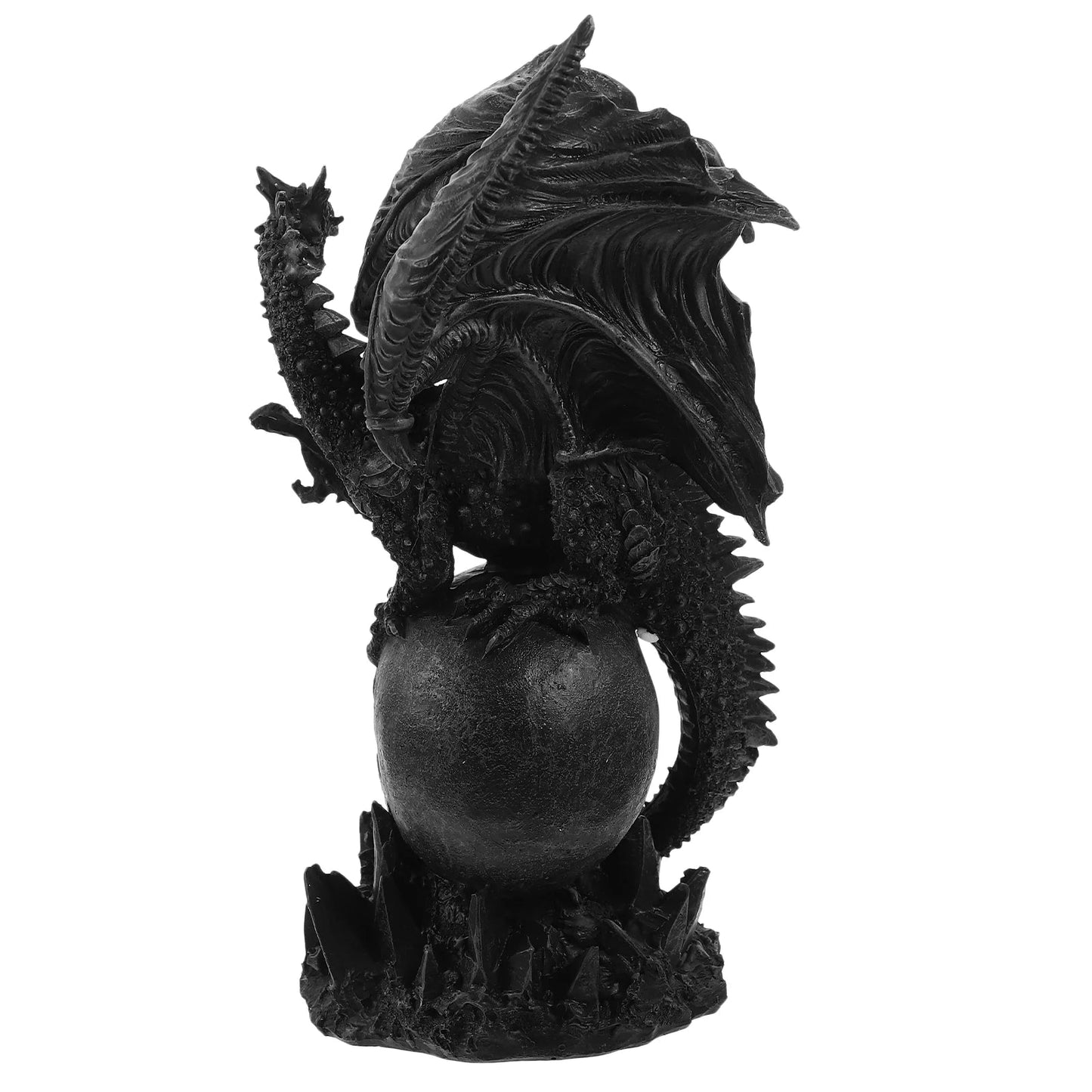 Desktop Dragon Decoration Standing Gothic Figurine Halloween Statue Resin Ornament Home Halloween Decoration