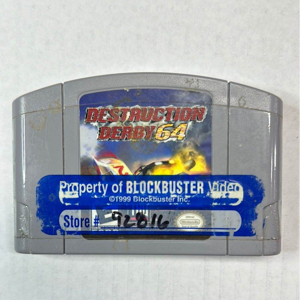 Destruction Derby 64 - Nintendo 64 - BlockBuster Rental