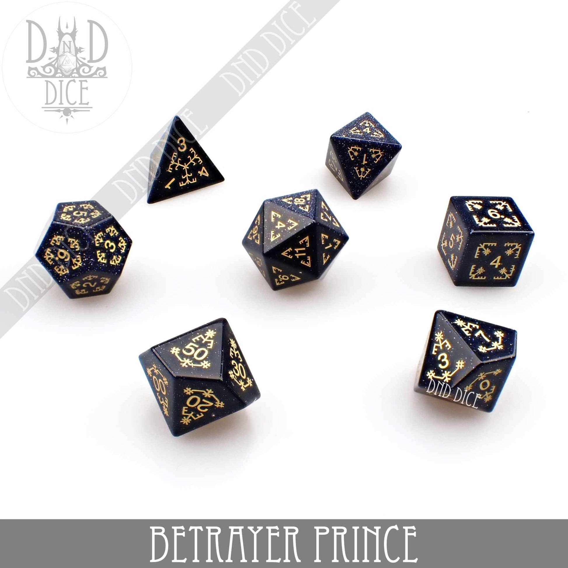 Betrayer Prince Goldstone Dice Set - 