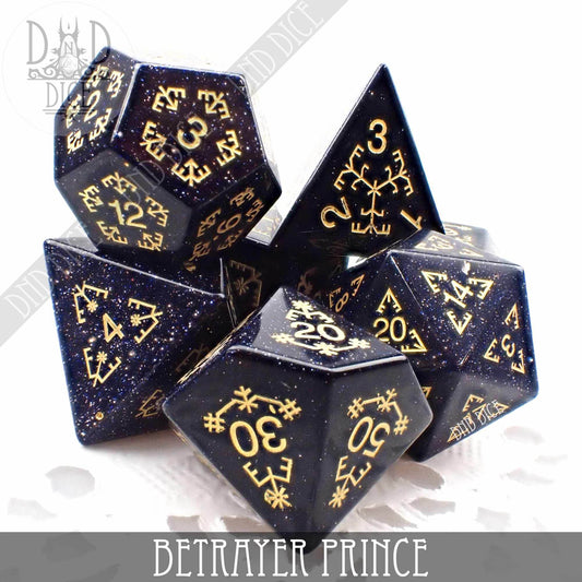 Betrayer Prince Goldstone Dice Set - 