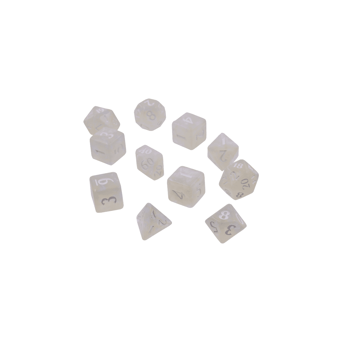 Ultra PRO: 11-Dice Set - Eclipse (Arctic White) - 