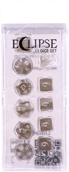 Ultra PRO: 11-Dice Set - Eclipse (Smoke Grey) - 