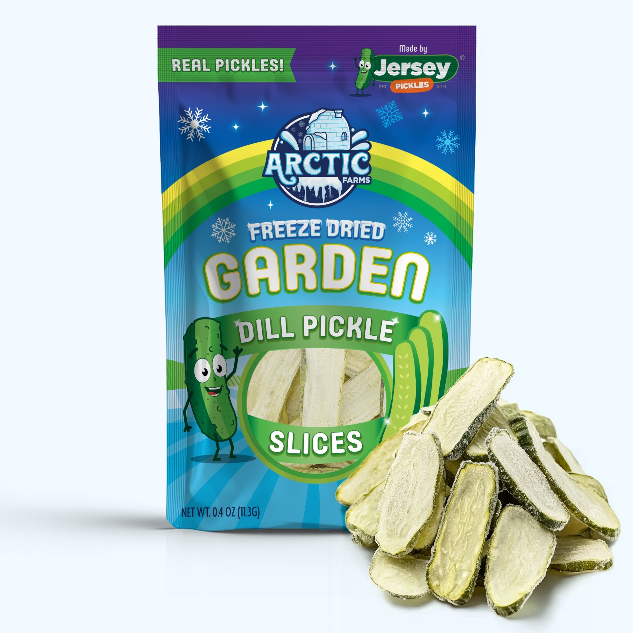Freeze Dried Kosher Dill Pickle Slices from Jersey Pickles