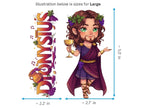 Dionysus Sticker and Magnet – Lyaeus Mythkins™ – Greek God of Wine and Festivity | Waterproof & UV-Proof - Sticker / Large
