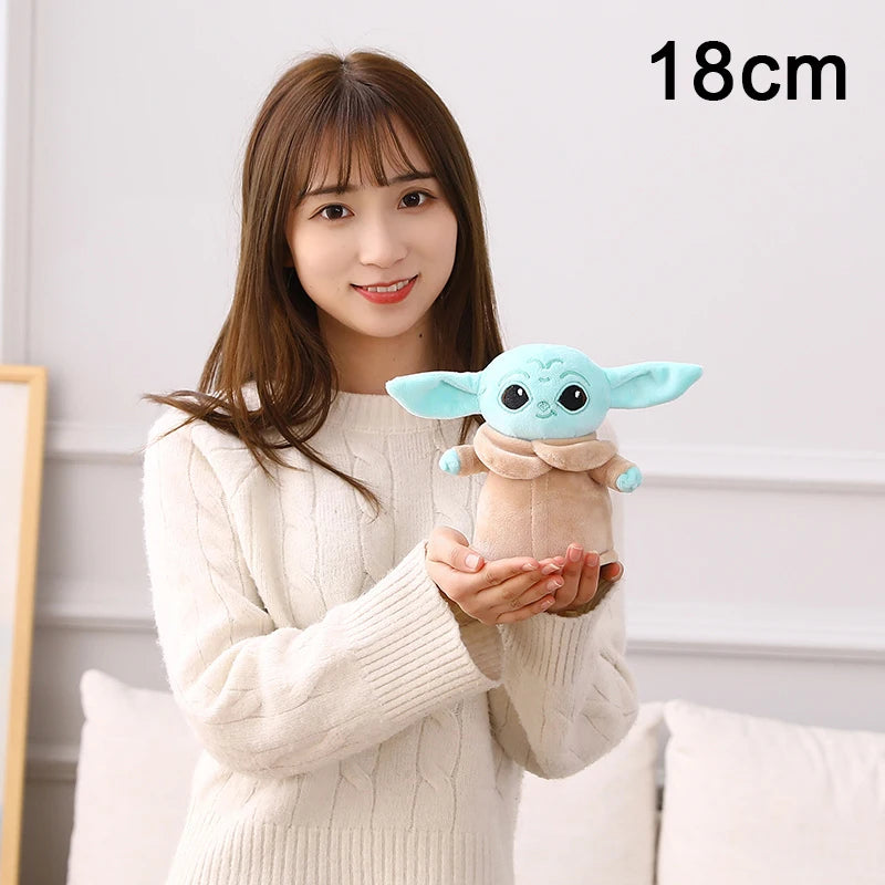 Disney Star Wars Anime Yoda Plush Grogu Mandalorian Figure Yoda Baby Peluche Dolls Stuffed Cartoon Yoda Model Kid Toy Gifts