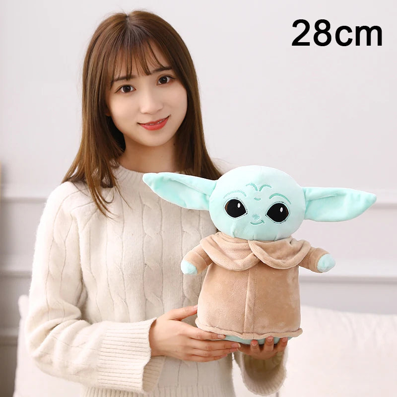 Disney Star Wars Anime Yoda Plush Grogu Mandalorian Figure Yoda Baby Peluche Dolls Stuffed Cartoon Yoda Model Kid Toy Gifts